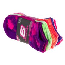 Skechers 6pk Girls Non Terry Tie Dye S107679-MULT multicolor 31-34