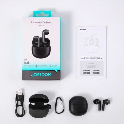 8. Joyroom JR-FB1 Funpods Bluetooth 6.0 In-Ear TWS Wireless Headphones - Black
