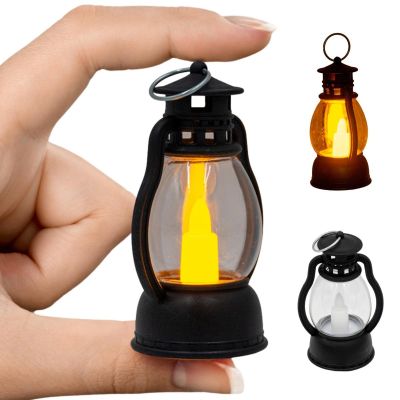 5. LED Oil Lamp Lantern 9 cm, Tealight Candle