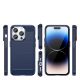 2. Carbon Case for iPhone 14 Pro Max flexible gel back cover blue