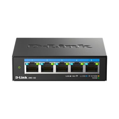 5. D-Link 5-Port Multi-Gigabit 2.5G Desktop Switch - Unmanaged - L2 - 2.5G Ethernet (100/1000/2500)