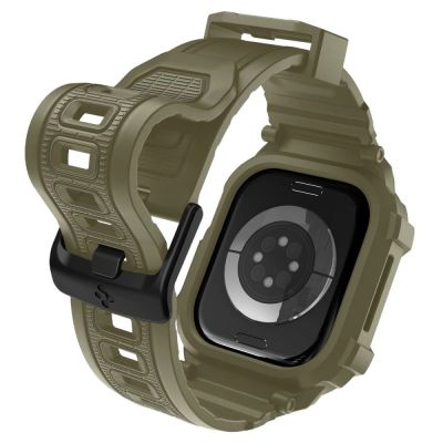 9. Spigen Rugged Armor Pro Strap for Apple Watch 46mm - Green