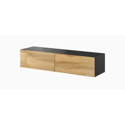 TV cabinet VIGO '140' 30/140/40 black/wotan oak