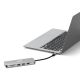9. Port Designs 900164 Docking Station Wired USB 3.2 Gen 1 (3.1 Gen 1) Type-C Stainless Steel