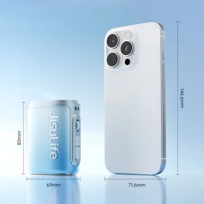 2. Jisulife Neck Fan 5 4500mAh Mini Fan with Lanyard - Blue