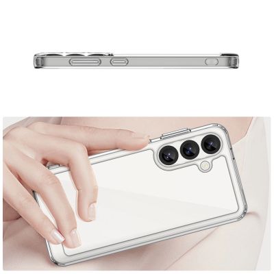 4. Outer Space Case with Gel Frame for Samsung Galaxy S25 - Clear Black