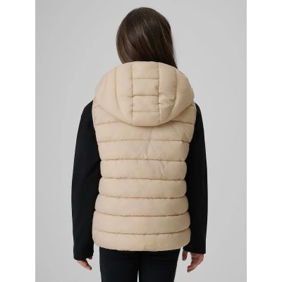 2. Girls' vest with synthetic filling 4F 4FJRSS26TVJAF396-83S