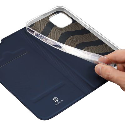 7. Dux Ducis Skin Pro Holster Flip Cover for iPhone 14 Plus blue