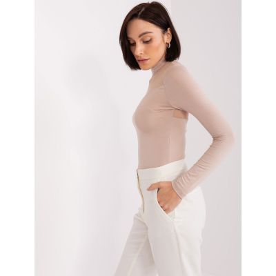 3. Beige viscose blouse BASIC FEEL GOOD (RV-BZ-9203.87P)