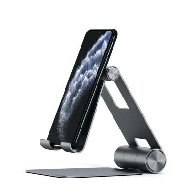 5. Satechi R1 Aluminum Hinge Holder Foldable Stand - aluminum foldable stand for MacBook/iPad (space gray)