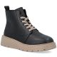Women's leather ankle boots on a black platform Rieker 70405-01