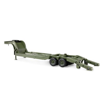 5. Amewi Ural B36 6WD Military Truck with Lowbed Trailer 1:16 RTR Green