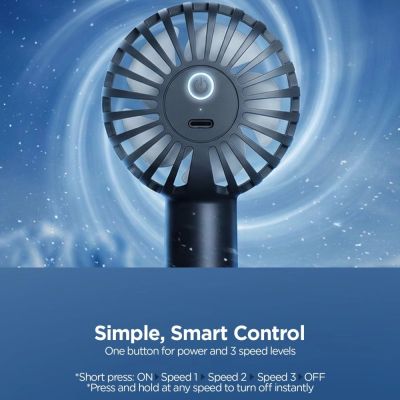 7. Spigen A905 Mini Portable Handheld Fan - Black