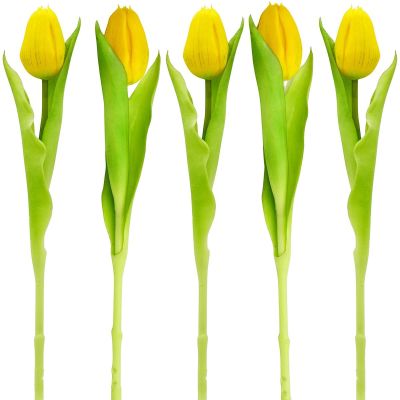 9. YELLOW TULIP 31CM LIFE-LIKE SPRING DECORATION