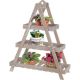 18. FOLDABLE WOODEN FLOWER STAND 3 SHELVES