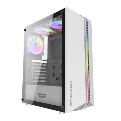 2. darkFlash DK151 Midi Tower Computer Security & Holders White