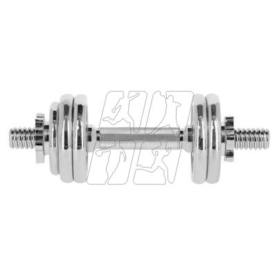 28. Barbells in a CHROME HMS suitcase 2x7,5kg STC15