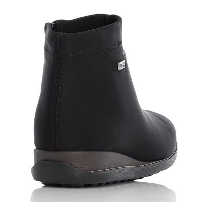 8. Women's insulated black ankle boots Rieker W 98251-00