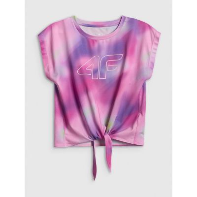 8. Girls' quick-drying sports crop-top 4F 4FJRSS26TFTSF2387-90A