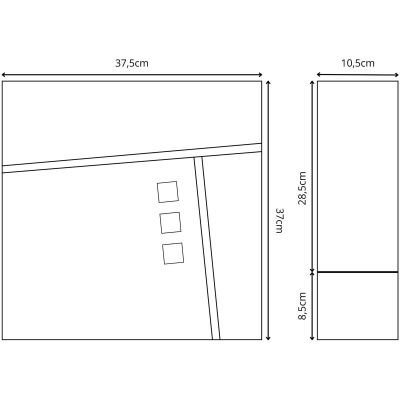 14. MAILBOX 37X37X10.5CM 1067544 SASKA GARDEN