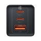 4. GaN 2xUSB C 1xUSB 65W fast charger Baseus GaN5 Pro + USB C - USB C 100W cable - black