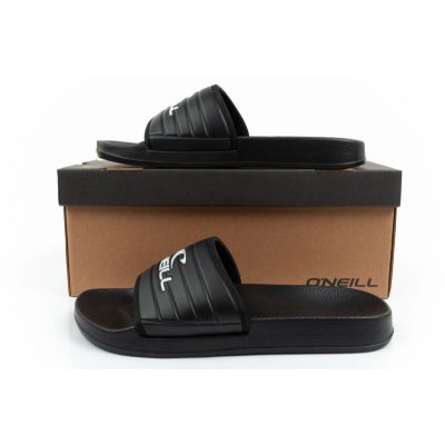 10. O'neill men's sports slippers Kelso Slider comfortable slippers black