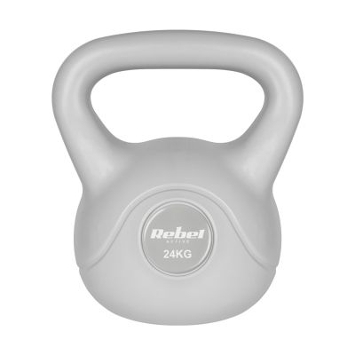 2. REBEL ACTIVE Bitumen Kettlebell 24 kg RBA-2322G-24 Grey