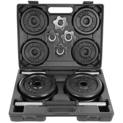 30. CAST IRON DUMBBELL 19 KG (2x9.5 KG) ENERO FIT CASE