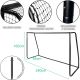 26. FOOTBALL GOAL WITH NET 240x160x85CM ENERO PRO