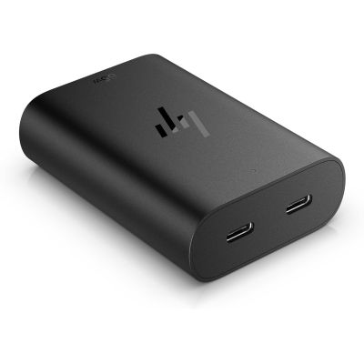 3. HP 65W GaN Laptop Charger 2xUSB-C Black AC Adapter 600Q7AA