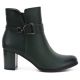 7. Women's insulated ankle boots with a heel, green M.Daszyński SA125-32