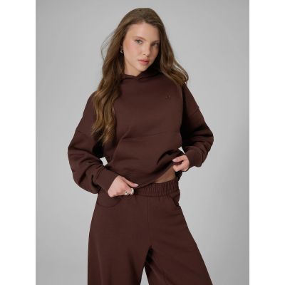 4. Women's regular hooded sweatshirt 4F 4FRSS26TSWSF2926-80S