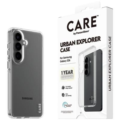 5. CARE by PanzerGlass Urban Explorer Transparent Case for Samsung Galaxy S26 - transparent