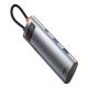 4. Baseus Metal Gleam Series multifunctional USB HUB 7in1 Type C HDMI TF PD card reader gray (WKWG020113)