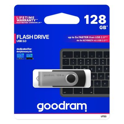 5. GoodRam UTS3-1280K0R11 pendrive (128GB; USB 3.0; black)