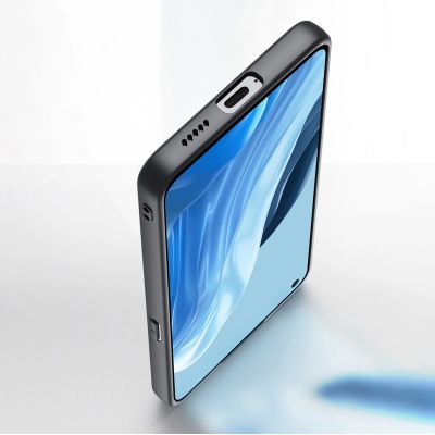 10. Dux Ducis Fino case cover covered with nylon material Oppo Reno7 Pro 5G black
