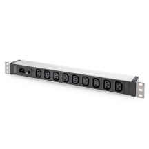 Digitus Power strip with aluminum profile, 9 sockets, IEC C14 input