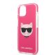 6. Karl Lagerfeld Choupette Head case for iPhone 13 mini - fuchsia