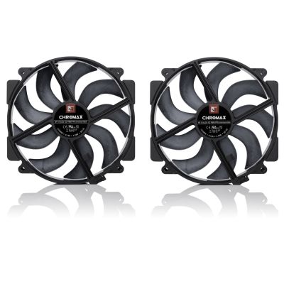 2. NOCTUA 140mm fan NF-A14x25r G2 PWM Sx2 PP chromax black