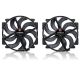 2. NOCTUA 140mm fan NF-A14x25r G2 PWM Sx2 PP chromax black