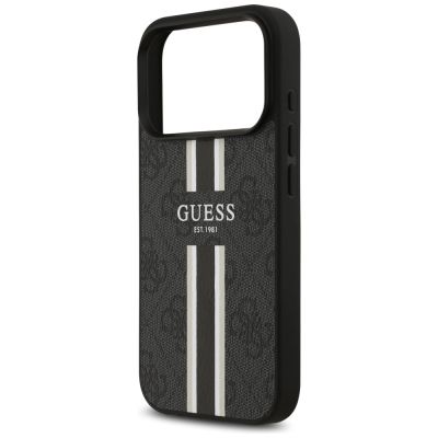 6. Guess 4G Printed Stripes MagSafe case for iPhone 17 Pro - black