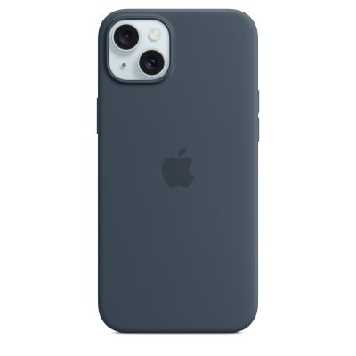 Apple Silicone Case with MagSafe Storm Blue, for Apple iPhone 15 Plus, MT123ZM/A