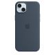 Apple Silicone Case with MagSafe Storm Blue, for Apple iPhone 15 Plus, MT123ZM/A