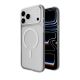 4. Puro Lite Mag TPU+PC Case Compatible with MagSafe for iPhone 17 Pro Max - Transparent with White Ring