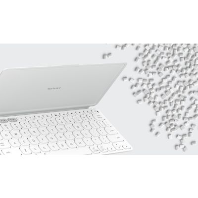 10. Logitech Keys-To-Go 2 QWERTY American International Bluetooth White