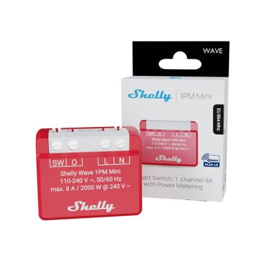3. Intelligent Z-Wave controller Shelly Wave 1PM Mini LR