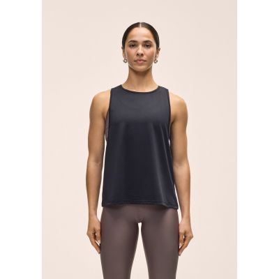 2. CASALL Women's Laser Mesh Flow Tank Black
