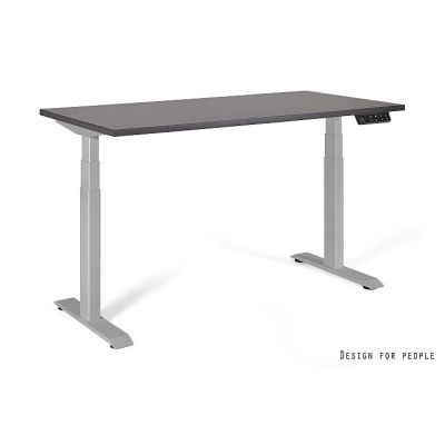 Desk/Table with adjustable height UNIQUE ACTIVE I 14-C103W-G-140-YZ-13 gray frame and top, 140X70 cm