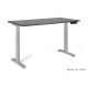 Desk/Table with adjustable height UNIQUE ACTIVE I 14-C103W-G-140-YZ-13 gray frame and top, 140X70 cm