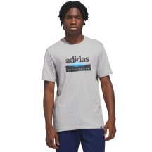 adidas Sportsman Mountain Graphic Men's T-Shirt Light Gray KC9253